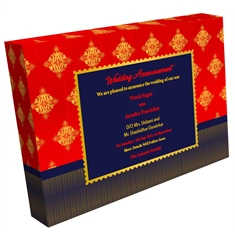 Wedding Announcement Gift Box Luxury Gold 4 x 50 Dry Fruit
